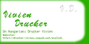 vivien drucker business card